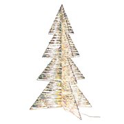 Weihnachtsbaum 3D aus Metall/PET, mit LED, warmwei, 120cm, 1 Stk.