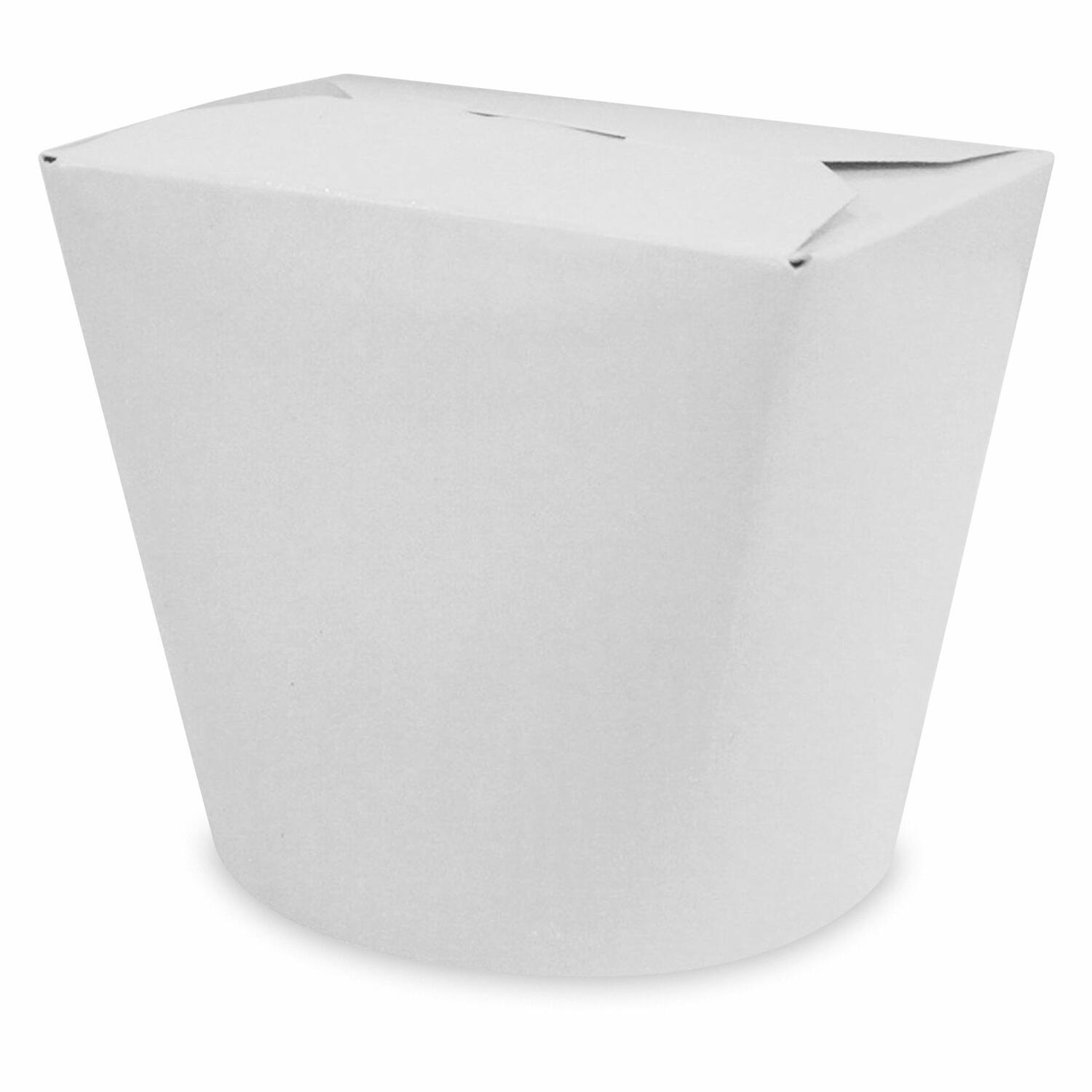 Food Box Take Away Box  80x73x100mm 500ml aus Vollpappe beschichtet wei, 50 Stk.